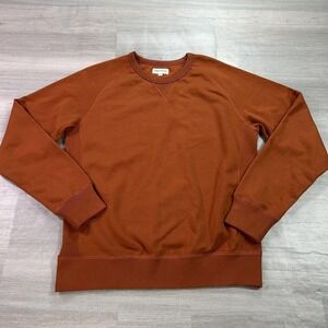 Spier & Mackay Sweatshirt Mens Small Rust Orange Crewneck Cotton Pullover